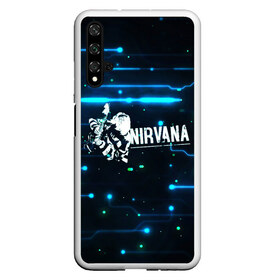 Чехол для Honor 20 с принтом Схема Nirvana (Курт Кобейн) в Кировске, Силикон | Область печати: задняя сторона чехла, без боковых панелей | kurt cobain | микросхема | нирвана | плата