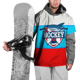 Накидка на куртку 3D с принтом Акула хоккея в Кировске, 100% полиэстер |  | Тематика изображения на принте: bandy | hockey | клюшка | коньки | лед | россия | русский хоккей | спорт | хоккей