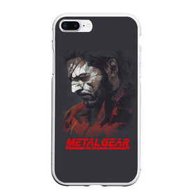 Чехол для iPhone 7Plus/8 Plus матовый с принтом Metal Gear Solid в Кировске, Силикон | Область печати: задняя сторона чехла, без боковых панелей | game | gear | metal | snake | игра | шпион