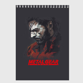 Скетчбук с принтом Metal Gear Solid в Кировске, 100% бумага
 | 48 листов, плотность листов — 100 г/м2, плотность картонной обложки — 250 г/м2. Листы скреплены сверху удобной пружинной спиралью | game | gear | metal | snake | игра | шпион