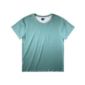 Детская футболка 3D с принтом Print-X в Кировске, 100% гипоаллергенный полиэфир | прямой крой, круглый вырез горловины, длина до линии бедер, чуть спущенное плечо, ткань немного тянется | полоски | рисунок | точки | узор