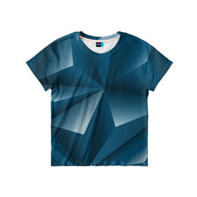 Детская футболка 3D с принтом 3d triangles в Кировске, 100% гипоаллергенный полиэфир | прямой крой, круглый вырез горловины, длина до линии бедер, чуть спущенное плечо, ткань немного тянется | 