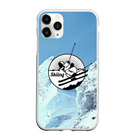 Чехол для iPhone 11 Pro Max матовый с принтом Лыжный спорт в Кировске, Силикон |  | ski patrol | sport | возвышение | возвышенность | гора | горка | национальный парк | облака | склон | снег | спорт | холм