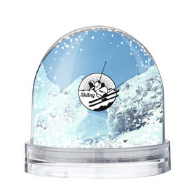 Водяной шар с принтом Лыжный спорт в Кировске, Пластик | Изображение внутри шара печатается на глянцевой фотобумаге с двух сторон | ski patrol | sport | возвышение | возвышенность | гора | горка | национальный парк | облака | склон | снег | спорт | холм