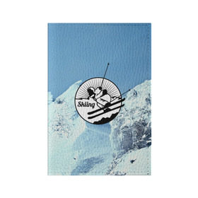 Обложка для паспорта матовая кожа с принтом Лыжный спорт в Кировске, натуральная матовая кожа | размер 19,3 х 13,7 см; прозрачные пластиковые крепления | ski patrol | sport | возвышение | возвышенность | гора | горка | национальный парк | облака | склон | снег | спорт | холм