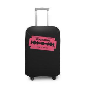 Чехол для чемодана 3D с принтом Rockstar Razor в Кировске, 86% полиэфир, 14% спандекс | двустороннее нанесение принта, прорези для ручек и колес | auto | dead | grand | red | redemption | theft | бритва | гта | лезвие | рокстар