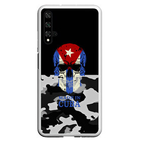 Чехол для Honor 20 с принтом Made in Cuba в Кировске, Силикон | Область печати: задняя сторона чехла, без боковых панелей | Тематика изображения на принте: camouflage | made in cuba | skull | абстракция | города | камуфляж | куба | нация | страны | текстуры | череп