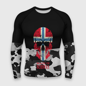 Мужской рашгард 3D с принтом Made in Norway в Кировске,  |  | camouflage | made in norway | skull | абстракция | города | камуфляж | нация | норвегия | страны | текстуры | череп