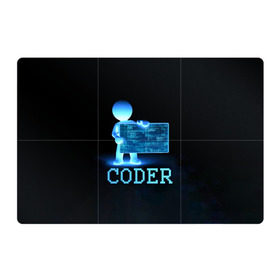 Магнитный плакат 3Х2 с принтом Coder - программист кодировщик в Кировске, Полимерный материал с магнитным слоем | 6 деталей размером 9*9 см | it | programmer | голова | загрузка | код | надпись | неоновый | ноги | программный | руки | светящийся | страница | технологии | хакер | человек | человечек | шифровальщик | экран