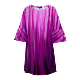 Детское платье 3D с принтом фиолетово-черные краски в Кировске, 100% полиэстер | прямой силуэт, чуть расширенный к низу. Круглая горловина, на рукавах — воланы | color | violet | акварель | краски | полосы | фиолетовый | цвет | черный | ярко