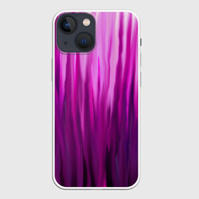 Чехол для iPhone 13 mini с принтом фиолетово черные краски в Кировске,  |  | color | violet | акварель | краски | полосы | фиолетовый | цвет | черный | ярко