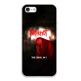 Чехол для iPhone 5/5S матовый с принтом Slipknot - The devil in i в Кировске, Силикон | Область печати: задняя сторона чехла, без боковых панелей | Тематика изображения на принте: slipknot | альтернативный метал | андерс | грув метал | дьявол | колсефни | кори | метал | музыка | ню метал | рок | слипкнот | тейлор