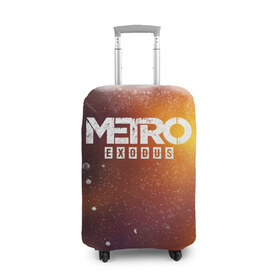 Чехол для чемодана 3D с принтом МЕТРО в Кировске, 86% полиэфир, 14% спандекс | двустороннее нанесение принта, прорези для ручек и колес | metro | metro exodus | метро