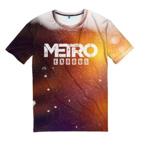 Мужская футболка 3D с принтом МЕТРО в Кировске, 100% полиэфир | прямой крой, круглый вырез горловины, длина до линии бедер | metro | metro exodus | метро