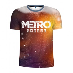 Мужская футболка 3D спортивная с принтом МЕТРО в Кировске, 100% полиэстер с улучшенными характеристиками | приталенный силуэт, круглая горловина, широкие плечи, сужается к линии бедра | metro | metro exodus | метро