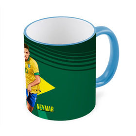 Кружка 3D с принтом Neymar в Кировске, керамика | ёмкость 330 мл | Тематика изображения на принте: neymar | неймар | сборная бразилии