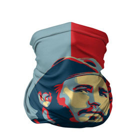 Бандана-труба 3D с принтом Фидель Кастро в Кировске, 100% полиэстер, ткань с особыми свойствами — Activecool | плотность 150‒180 г/м2; хорошо тянется, но сохраняет форму | cuba | fidel | диктатор | коммунизм | куба | президент | фидель
