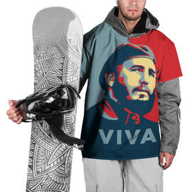 Накидка на куртку 3D с принтом Фидель Кастро в Кировске, 100% полиэстер |  | Тематика изображения на принте: cuba | fidel | диктатор | коммунизм | куба | президент | фидель