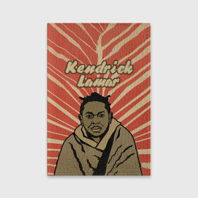 Обложка для паспорта матовая кожа с принтом K-Dot (Kendrick Lamar) в Кировске, натуральная матовая кожа | размер 19,3 х 13,7 см; прозрачные пластиковые крепления | 