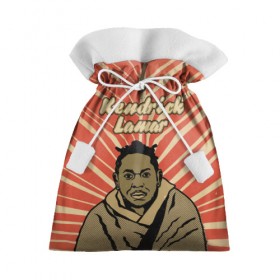 Подарочный 3D мешок с принтом K-Dot (Kendrick Lamar) в Кировске, 100% полиэстер | Размер: 29*39 см | Тематика изображения на принте: 