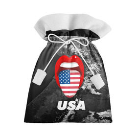 Подарочный 3D мешок с принтом USA в Кировске, 100% полиэстер | Размер: 29*39 см | united states | united states of america | yankeeland | америка | планета | сша | язык