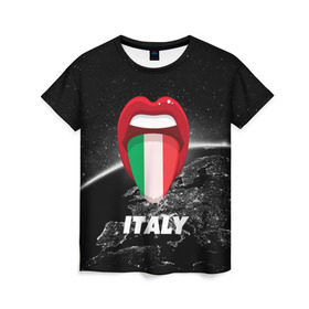 Женская футболка 3D с принтом Italy в Кировске, 100% полиэфир ( синтетическое хлопкоподобное полотно) | прямой крой, круглый вырез горловины, длина до линии бедер | earth | italy | италия | страны