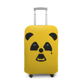 Чехол для чемодана 3D с принтом Радиоактивная природа в Кировске, 86% полиэфир, 14% спандекс | двустороннее нанесение принта, прорези для ручек и колес | panda | wwf | глаза | панда | радиация | экология