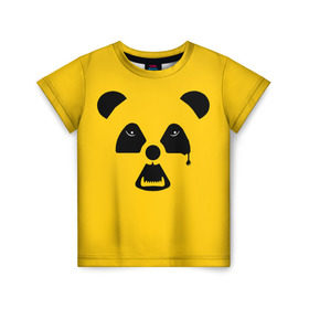 Детская футболка 3D с принтом Радиоактивная природа в Кировске, 100% гипоаллергенный полиэфир | прямой крой, круглый вырез горловины, длина до линии бедер, чуть спущенное плечо, ткань немного тянется | panda | wwf | глаза | панда | радиация | экология