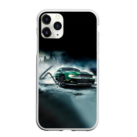 Чехол для iPhone 11 Pro Max матовый с принтом Призрачный Ford Mustang в Кировске, Силикон |  | ford | mustang | авто | автомобиль | блатная | замок | зеленый | иномарка | крутая | марка | машина | мустанг | пацанский таз | поводок | прикольная | седан | тачила | тачка | туман | форд | цепь