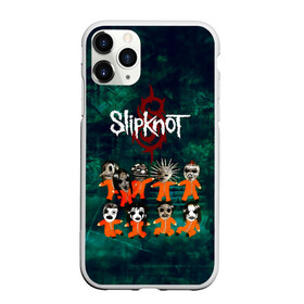 Чехол для iPhone 11 Pro матовый с принтом Группа Slipknot в Кировске, Силикон |  | Тематика изображения на принте: slipknot | альтернативный метал | грув метал | комбинезон | маска | метал | мрачный | ню метал | рок