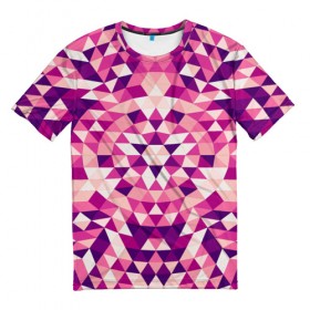 Мужская футболка 3D с принтом Geometric pattern в Кировске, 100% полиэфир | прямой крой, круглый вырез горловины, длина до линии бедер | абстракция | паттерн | узор