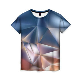 Женская футболка 3D с принтом Abstract в Кировске, 100% полиэфир ( синтетическое хлопкоподобное полотно) | прямой крой, круглый вырез горловины, длина до линии бедер | абстракция | текстура