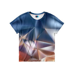 Детская футболка 3D с принтом Abstract в Кировске, 100% гипоаллергенный полиэфир | прямой крой, круглый вырез горловины, длина до линии бедер, чуть спущенное плечо, ткань немного тянется | абстракция | текстура