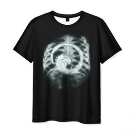 Мужская футболка 3D с принтом Привидение в Кировске, 100% полиэфир | прямой крой, круглый вырез горловины, длина до линии бедер | alien | halloween | грудолом | кости | ребра | рентген | хеллоуин | хелоуин | хэллоуин | хэлоуин | чужой