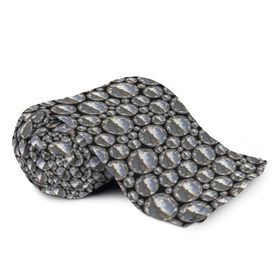 Плед 3D с принтом Серебряные шары в Кировске, 100% полиэстер | закругленные углы, все края обработаны. Ткань не мнется и не растягивается | серебро | шар | шарики | шары