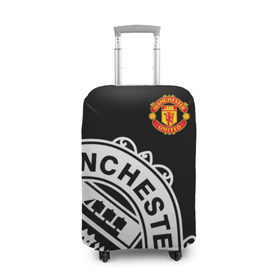Чехол для чемодана 3D с принтом Manchester United - Collections 2017 / 2018 в Кировске, 86% полиэфир, 14% спандекс | двустороннее нанесение принта, прорези для ручек и колес | манчестер юнайтед