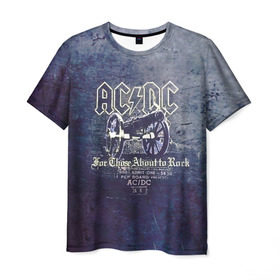 Мужская футболка 3D с принтом AC/DC пушка в Кировске, 100% полиэфир | прямой крой, круглый вырез горловины, длина до линии бедер | ac dc | acdc | for those about to rock | австралийская | ангус янг | блюз рок | головы | группа | крис слэйд | метал | музыканты | певцы | рок | рок н ролл | сталь | стиви янг | хард рок | эксл роуз