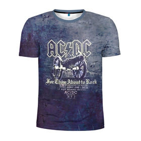 Мужская футболка 3D спортивная с принтом AC/DC пушка в Кировске, 100% полиэстер с улучшенными характеристиками | приталенный силуэт, круглая горловина, широкие плечи, сужается к линии бедра | ac dc | acdc | for those about to rock | австралийская | ангус янг | блюз рок | головы | группа | крис слэйд | метал | музыканты | певцы | рок | рок н ролл | сталь | стиви янг | хард рок | эксл роуз