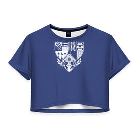 Женская футболка 3D укороченная с принтом Age of triumph в Кировске, 100% полиэстер | круглая горловина, длина футболки до линии талии, рукава с отворотами | destiny | destiny 2 | банджи | банжи | дестини | дэстини