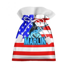 Подарочный 3D мешок с принтом Marlin USA в Кировске, 100% полиэстер | Размер: 29*39 см | 