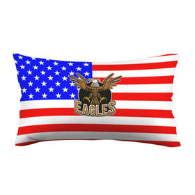 Подушка 3D антистресс с принтом Американский орёл в Кировске, наволочка — 100% полиэстер, наполнитель — вспененный полистирол | состоит из подушки и наволочки на молнии | usa | америка | американец | орел | символика америки | сша