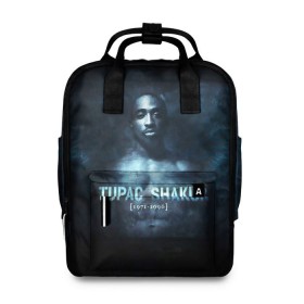 Женский рюкзак 3D с принтом Tupac Shakur 1971-1996 в Кировске, 100% полиэстер | лямки с регулируемой длиной, сверху ручки, чтобы рюкзак нести как сумку. Основное отделение закрывается на молнию, как и внешний карман. Внутри два дополнительных кармана, один из которых закрывается на молнию. По бокам два дополнительных кармашка, куда поместится маленькая бутылочка
 | Тематика изображения на принте: 1971 1996 | 2pac | makaveli | амару | ганста | гето | гетто | годы жизни | жизнь головореза | крутой | лицо | надпись | песня | реп | репер | слова песни | тупак | хип хоп | хипхоп | шакур