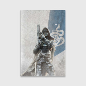 Обложка для паспорта матовая кожа с принтом Blue в Кировске, натуральная матовая кожа | размер 19,3 х 13,7 см; прозрачные пластиковые крепления | Тематика изображения на принте: destiny | destiny 2 | дестени