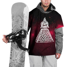 Накидка на куртку 3D с принтом Масонский символ в Кировске, 100% полиэстер |  | Тематика изображения на принте: вселенная | звезды | космос | масонский символ | массоны