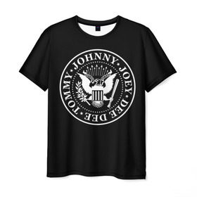 Мужская футболка 3D с принтом The Ramones в Кировске, 100% полиэфир | прямой крой, круглый вырез горловины, длина до линии бедер | punk | ramones | rock | панк | рамонс | рок