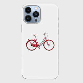 Чехол для iPhone 13 Pro Max с принтом Велосипед в Кировске,  |  | bicycle | байсикл | велик | красный | москва | педали