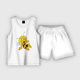 Детская пижама с шортами хлопок с принтом пчелка Майя в Кировске,  |  | вилли | майя | мая | пчелка | пчёлка майя | флип