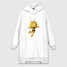 Платье-худи хлопок с принтом пчелка Майя в Кировске,  |  | вилли | майя | мая | пчелка | пчёлка майя | флип