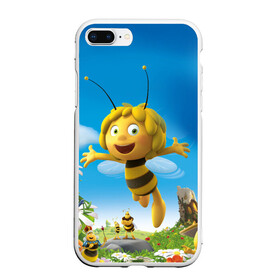 Чехол для iPhone 7Plus/8 Plus матовый с принтом Пчелка Майя в Кировске, Силикон | Область печати: задняя сторона чехла, без боковых панелей | вилли | майя | мая | пчелка | пчёлка майя | флип