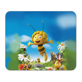 Коврик прямоугольный с принтом Пчелка Майя в Кировске, натуральный каучук | размер 230 х 185 мм; запечатка лицевой стороны | Тематика изображения на принте: вилли | майя | мая | пчелка | пчёлка майя | флип